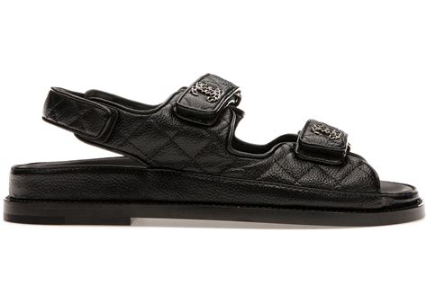 chanel quilted dad sandal